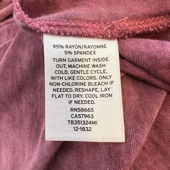 Treasure & Bond Oil Washed Cutout Tee Shirt XS - Picture 7 of 8